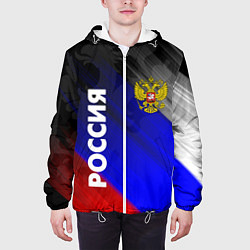 Куртка с капюшоном мужская РОССИЯ, цвет: 3D-белый — фото 2