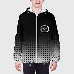 Куртка с капюшоном мужская Mazda, цвет: 3D-белый — фото 2
