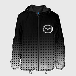 Куртка с капюшоном мужская Mazda, цвет: 3D-черный