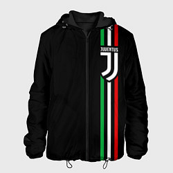 Куртка с капюшоном мужская JUVENTUS, цвет: 3D-черный