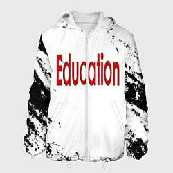 Куртка с капюшоном мужская SEX EDUCATION, цвет: 3D-белый