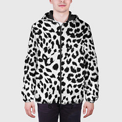 Куртка с капюшоном мужская ЯГУАР ТЕКСТУРА, цвет: 3D-черный — фото 2