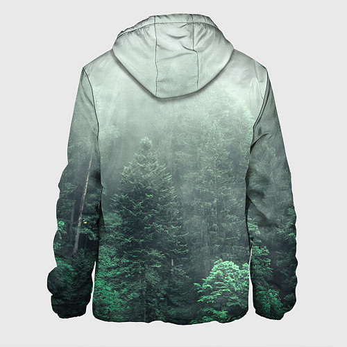 Мужская куртка Туманный лес / 3D-Черный – фото 2