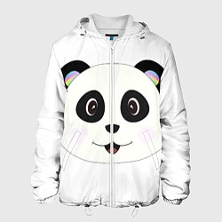 Куртка с капюшоном мужская Panda, цвет: 3D-белый