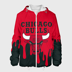 Куртка с капюшоном мужская Chicago Bulls, цвет: 3D-белый