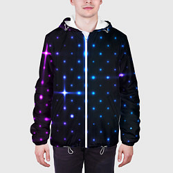 Куртка с капюшоном мужская STAR NEON, цвет: 3D-белый — фото 2