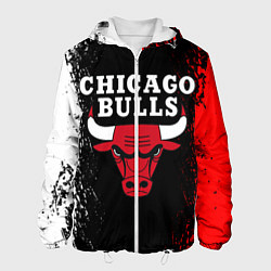 Куртка с капюшоном мужская CHICAGO BULLS, цвет: 3D-белый