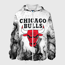 Куртка с капюшоном мужская CHICAGO BULLS, цвет: 3D-белый