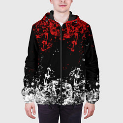 Куртка с капюшоном мужская БРЫЗНИ ВОДЫ, цвет: 3D-черный — фото 2