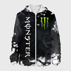 Куртка с капюшоном мужская MONSTER ENERGY, цвет: 3D-белый