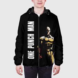 Куртка с капюшоном мужская One Punch Man, цвет: 3D-черный — фото 2