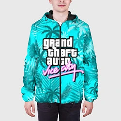 Куртка с капюшоном мужская GTA VICE CITY, цвет: 3D-черный — фото 2
