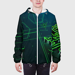 Куртка с капюшоном мужская RAZER CYBERSPORT, цвет: 3D-белый — фото 2