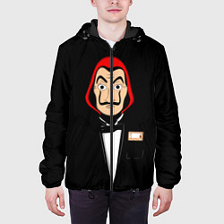 Куртка с капюшоном мужская Бумажный Дом, цвет: 3D-черный — фото 2