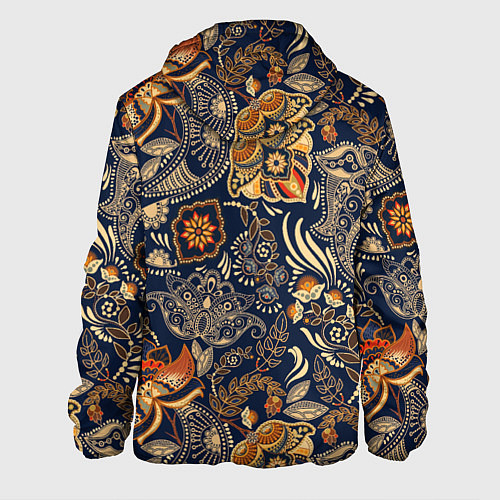 Мужская куртка Узор орнамент цветы этно / 3D-Черный – фото 2