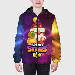 Куртка с капюшоном мужская BRAWL STARS GALE, цвет: 3D-черный — фото 2