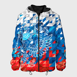 Куртка с капюшоном мужская Россия, цвет: 3D-черный
