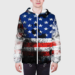Куртка с капюшоном мужская США, цвет: 3D-белый — фото 2