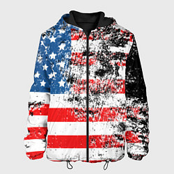 Куртка с капюшоном мужская США, цвет: 3D-черный