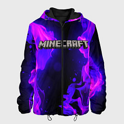 Куртка с капюшоном мужская MINECRAFT, цвет: 3D-черный