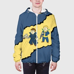 Куртка с капюшоном мужская Fallout New Vegas Boys, цвет: 3D-белый — фото 2