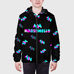 Куртка с капюшоном мужская Marshmello, цвет: 3D-черный — фото 2
