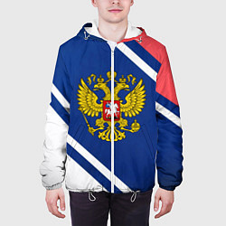Куртка с капюшоном мужская RUSSIA SPORT, цвет: 3D-белый — фото 2
