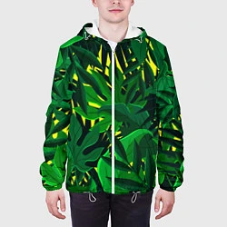 Куртка с капюшоном мужская В джунглях, цвет: 3D-белый — фото 2