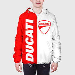 Куртка с капюшоном мужская DUCATI 4, цвет: 3D-белый — фото 2