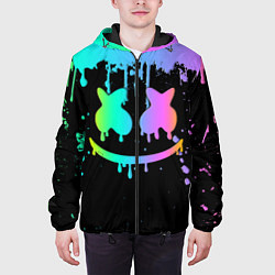 Куртка с капюшоном мужская MARSHMELLO, цвет: 3D-черный — фото 2