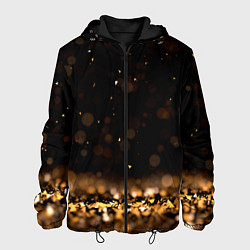 Куртка с капюшоном мужская Золото, цвет: 3D-черный