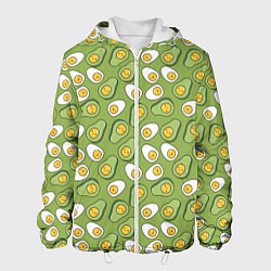 Куртка с капюшоном мужская Avocado and Eggs, цвет: 3D-белый