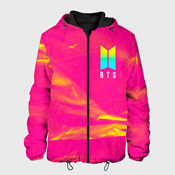 Куртка с капюшоном мужская BTS БТС, цвет: 3D-черный