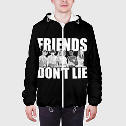 Куртка с капюшоном мужская Friends Dont Lie, цвет: 3D-белый — фото 2