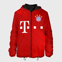Куртка с капюшоном мужская FC Bayern Munchen, цвет: 3D-черный