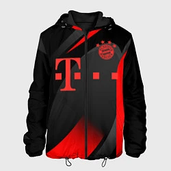 Куртка с капюшоном мужская FC Bayern Munchen, цвет: 3D-черный