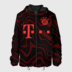 Куртка с капюшоном мужская FC Bayern Munchen 2021, цвет: 3D-черный
