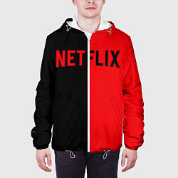 Куртка с капюшоном мужская NETFLIX, цвет: 3D-белый — фото 2
