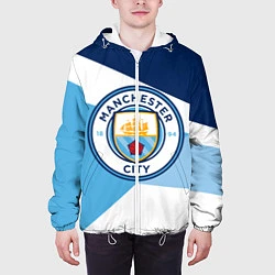 Куртка с капюшоном мужская MANCHESTER CITY EXLUSIVE, цвет: 3D-белый — фото 2