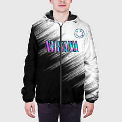 Куртка с капюшоном мужская Nirvana, цвет: 3D-черный — фото 2