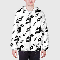 Куртка с капюшоном мужская JoJo Bizarre Adventure, цвет: 3D-белый — фото 2