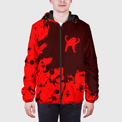 Куртка с капюшоном мужская ЪУЪ СЪУКА, цвет: 3D-черный — фото 2