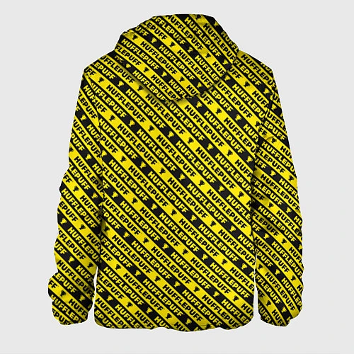 Мужская куртка Хаффлпафф паттерн / 3D-Черный – фото 2