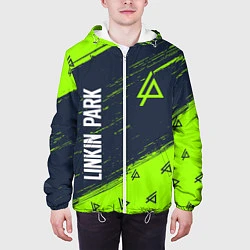 Куртка с капюшоном мужская LINKIN PARK ЛИНКИН ПАРК, цвет: 3D-белый — фото 2