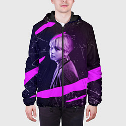 Куртка с капюшоном мужская BTS, цвет: 3D-черный — фото 2
