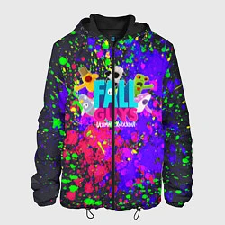 Куртка с капюшоном мужская Fall Guys, цвет: 3D-черный