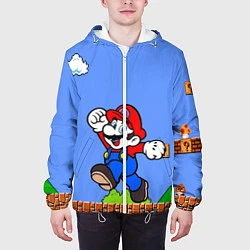 Куртка с капюшоном мужская Mario, цвет: 3D-белый — фото 2