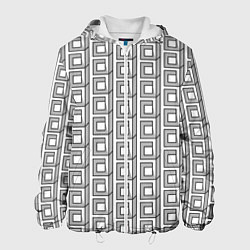 Куртка с капюшоном мужская Архитектура, цвет: 3D-белый