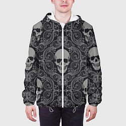 Куртка с капюшоном мужская Skulls, цвет: 3D-белый — фото 2