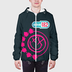 Куртка с капюшоном мужская Blink 182, цвет: 3D-белый — фото 2